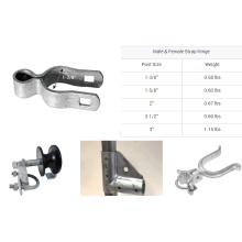 Vis des accessoires de clôture métallique